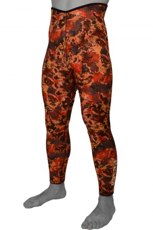 Παντελόνι κατάδυσης: Comfort Camo Fire 5,0 mm.